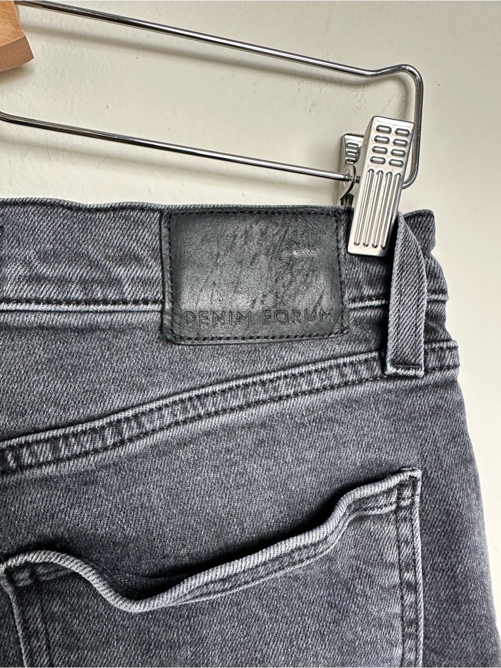 Denim Forum ($128) 80s Bardot High Rise Slim Jeans Black Liquorice Vintage Sz 27 - Picture 12 of 16